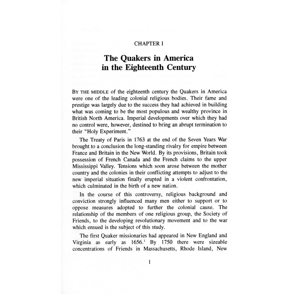 QUAKERS AND THE AMERICAN REVOLUTION