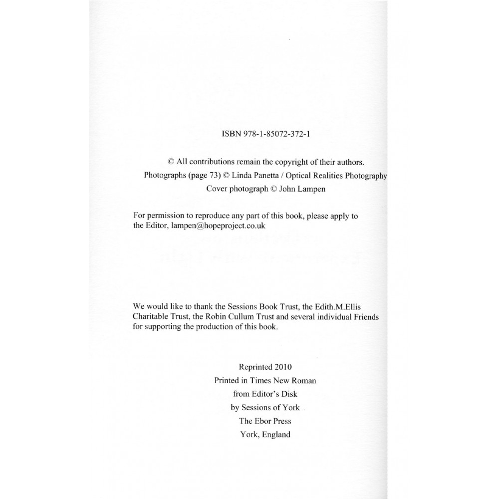 SEEING, HEARING, KNOWING - reflections on Experiment with Light