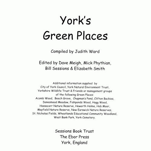 YORK'S GREEN PLACES 
